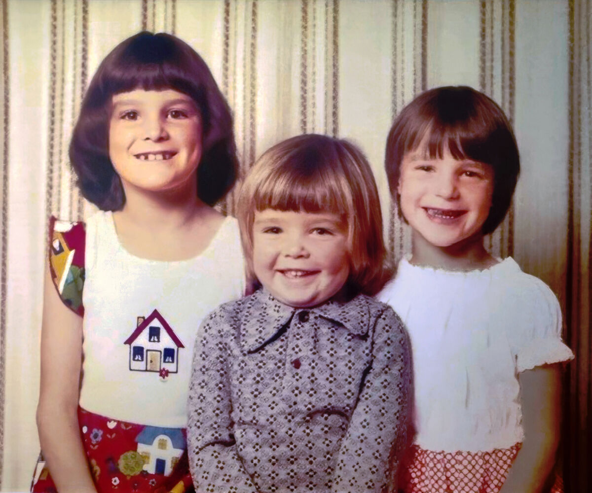 Sonia with her brother Tony and sister Gillian in the 1980s Sonia with her brother Tony and sister Gillian in the 1980s