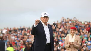 US President Donald Trump says he is the only guardrail needed against rogue artificial intelligence (Liam McBurney/PA) US President Donald Trump says he is the only guardrail needed against rogue artificial intelligence (Liam McBurney/PA)