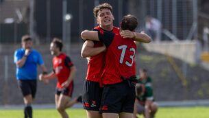 <p>David Clifford of Fossa celebrates moments after the final whistle following his side’s victory over Kilcummin in the Kerry Petroleum Intermediate Club Football Championship final at Fitzgerald Stadium on Sunday. Photo: Tatyana McGough.</p>