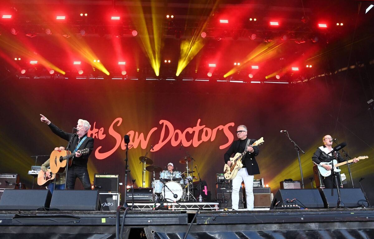 The Saw Doctors, whose songs will be central to ‘Shamtown’, a new musical due to open at the Mick Lally Theatre on Druid Lane, Galway, in November. Photo: Eddie O’Hare 