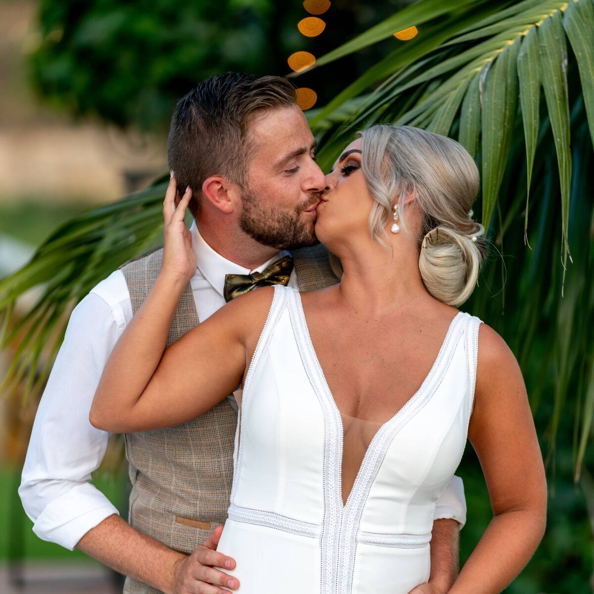 Actor George McMahon and his wife Rachel Smyth on their wedding day in Spain. Picture: Dougie Farrelly. Actor George McMahon and his wife Rachel Smyth on their wedding day in Spain. Picture: Dougie Farrelly.
