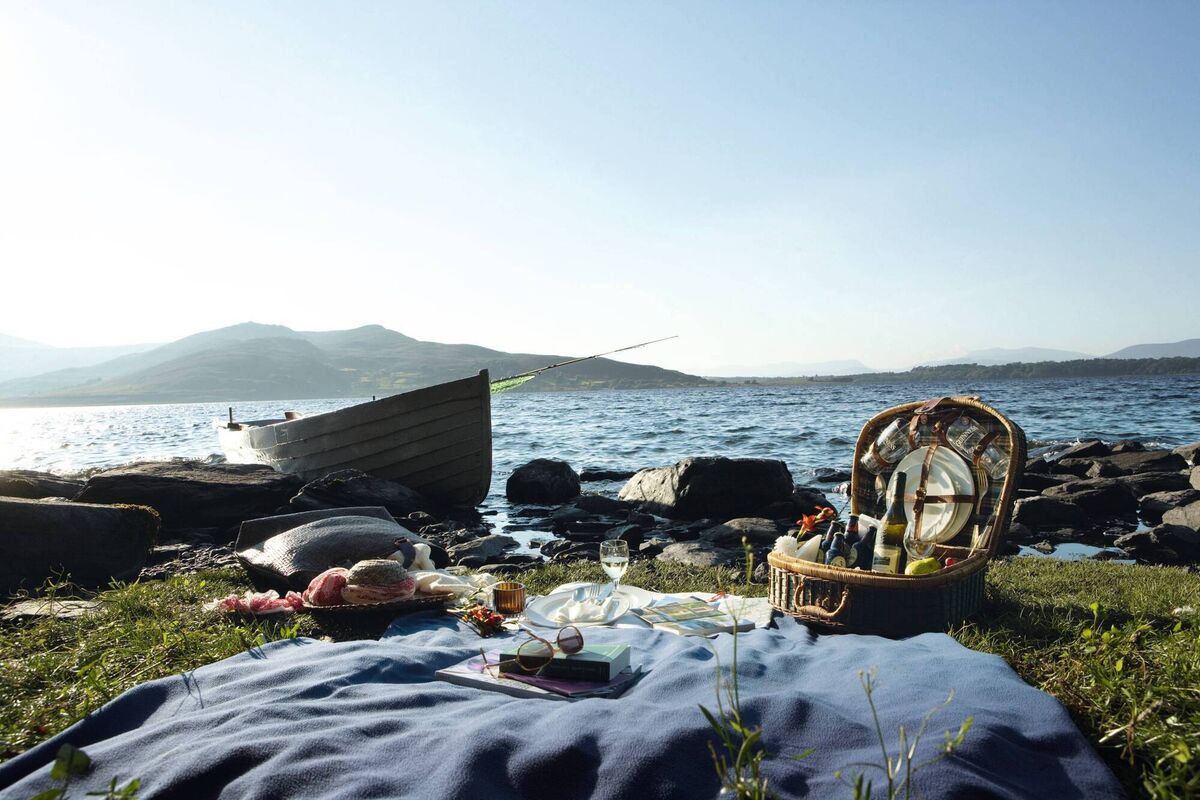 What could be more enticing than a picnic on the shores of Caragh Lake in Kerry, one of the options open to visitors to Ard na Sidhe country house. What could be more enticing than a picnic on the shores of Caragh Lake in Kerry, one of the options open to visitors to Ard na Sidhe country house.
