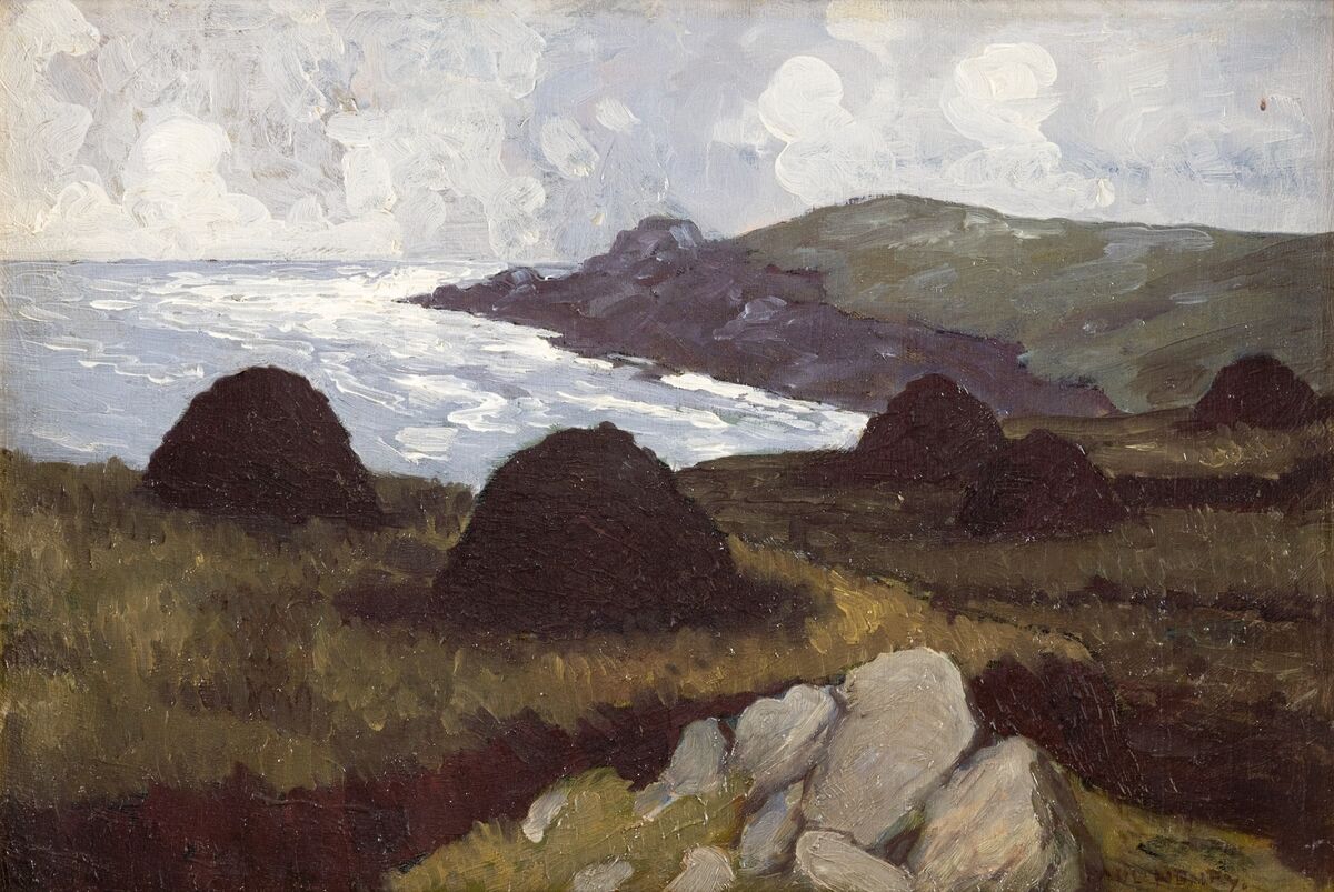 Paul Henry's 'Gubellaunaun from the Bog at James Adam. Paul Henry's 'Gubellaunaun from the Bog at James Adam.