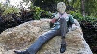 Oscar Wilde Memorial Sculpture in Dublin