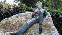 Oscar Wilde Memorial Sculpture in Dublin