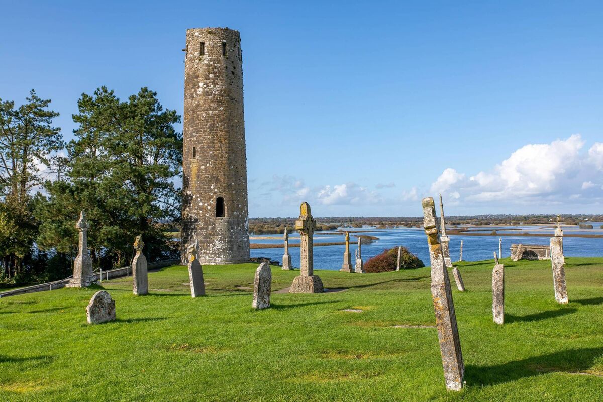 Clonmacnoise, situated on the bank of the River Shannon at Offaly, the sixth-century monastic site has welcomed pilgrims for 1,500 years. Photo: Offaly Tourism Clonmacnoise, situated on the bank of the River Shannon at Offaly, the sixth-century monastic site has welcomed pilgrims for 1,500 years. Photo: Offaly Tourism