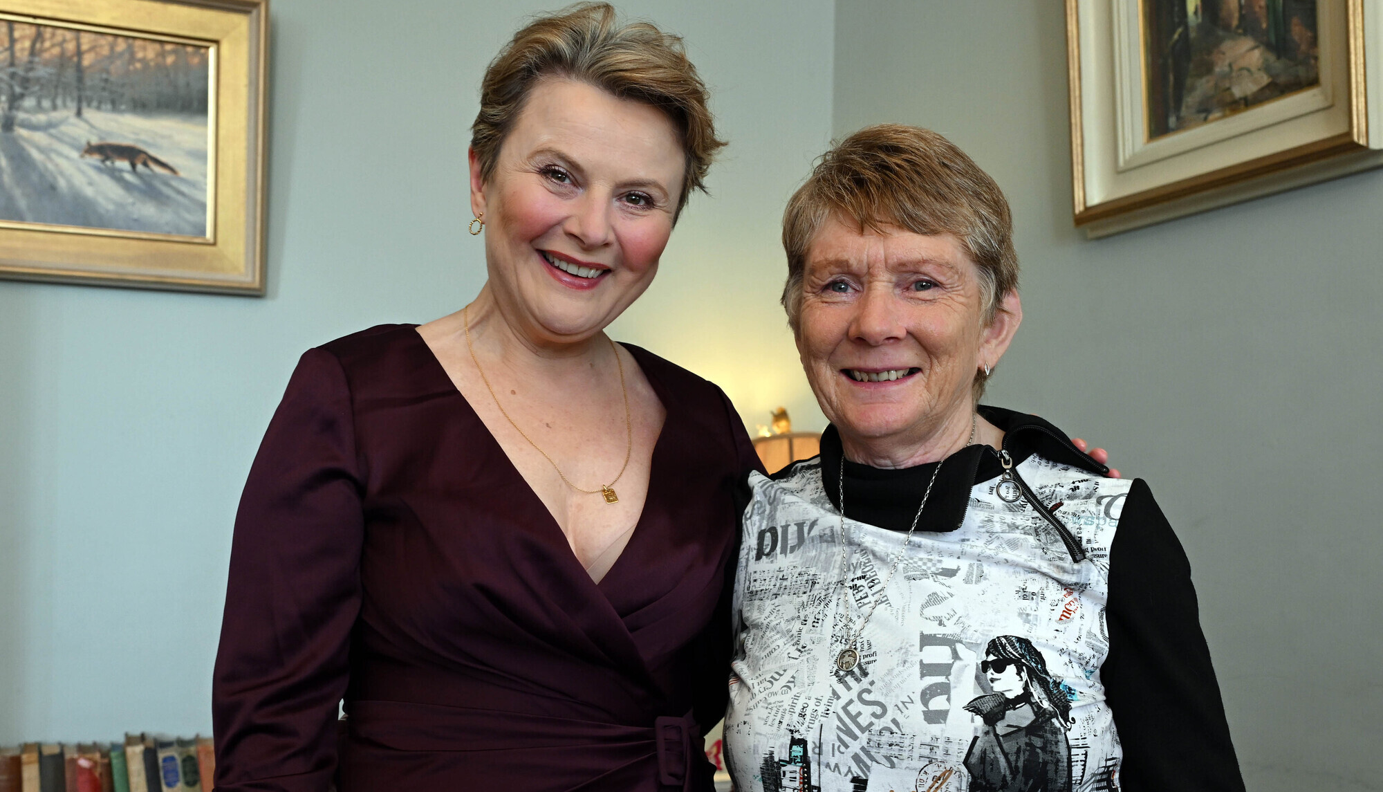  Catherine Corless (right) with actress Monica Dolan (left) at the World Premiere of 'The Lost Children of Tuam' at the Galway Film Fleadh in July. The newly released clip gives audiences a first glimpse of actress Ms Dolan playing Ms Corless, local historian. Photo: Ray Ryan