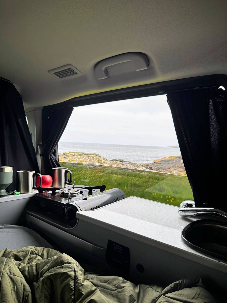 Morning views from Clifden Eco Camping site. Morning views from Clifden Eco Camping site.