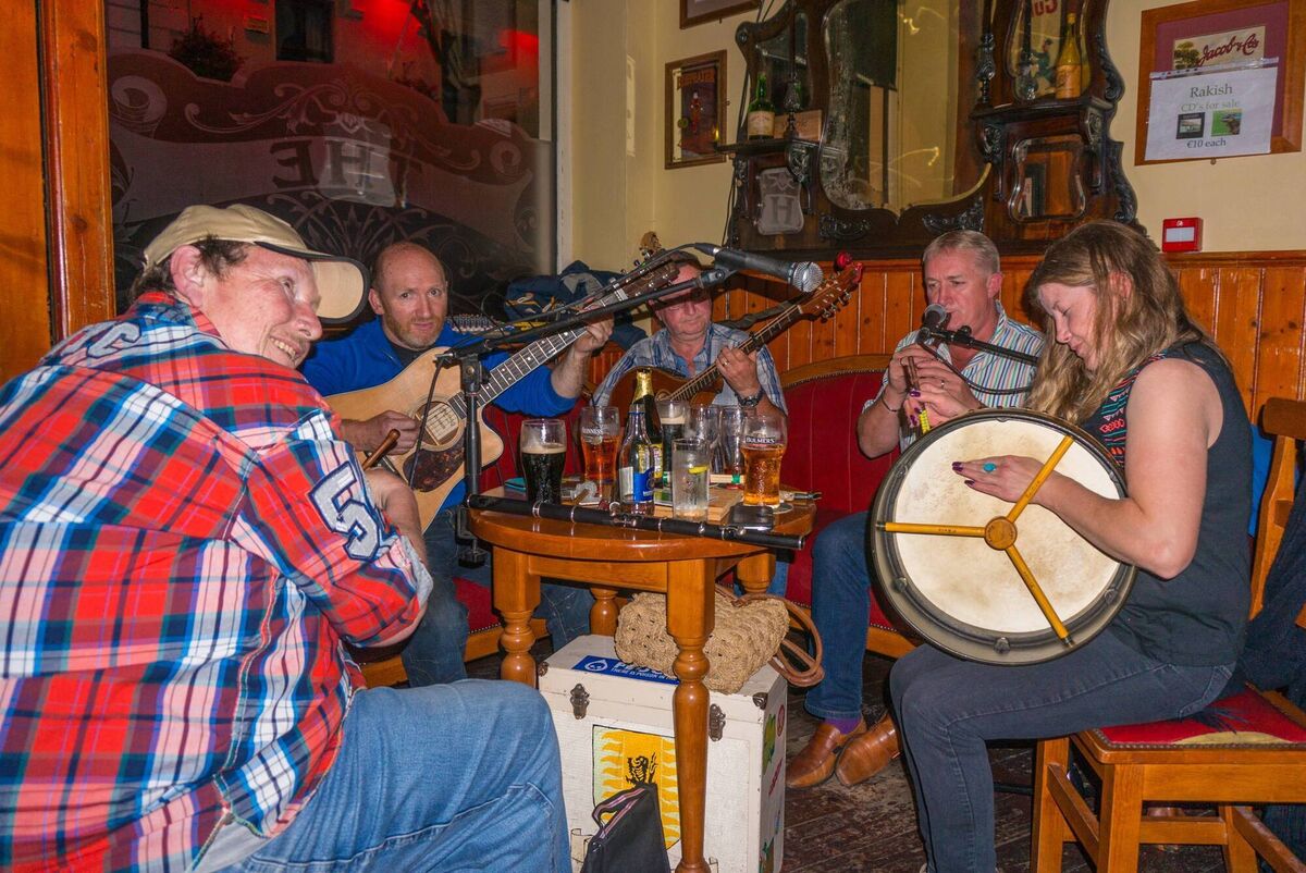 A trad session in Flynn's pub, Carrick-on-Shannon, Co Leitrim. Kiran Mehta found trad sessions to be every bit as open and inviting as the famed Irish welcome. Photo: Gerry Faughnan A trad session in Flynn's pub, Carrick-on-Shannon, Co Leitrim. Kiran Mehta found trad sessions to be every bit as open and inviting as the famed Irish welcome. Photo: Gerry Faughnan