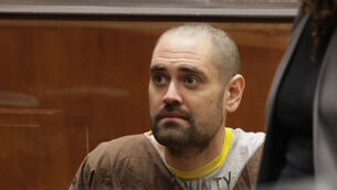 Nick Reiner during his arraignment on murder charges for the deaths of his parents in February (Chris Torres/Pool Photo via AP)