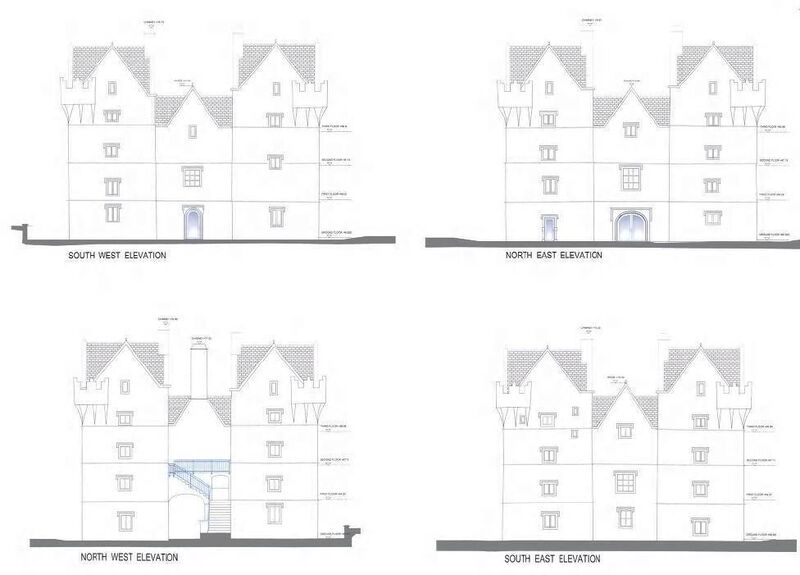 Monkstown Castle elevations 