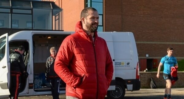 Andy Farrell before squad training at the University of Limerick. Picture: Diarmuid Greene/SPORTSFILE