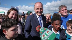 <p>Taoiseach Micheal Martin attends the National Ploughing Championships at Tullamore, Co Offaly. Picture: Clodagh Kilcoyne/PA Wire</p> <p>Taoiseach Micheal Martin attends the National Ploughing Championships at Tullamore, Co Offaly. Picture: Clodagh Kilcoyne/PA Wire</p>