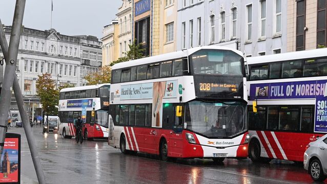 <p>Cork councillors oppose public transport fare hikes and call for Government funding. Picture: Denis Minihane.</p>