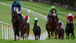 <p>NOT FOR CATCHING: Not Just Any Eagle en route to winning the Jerry McDonnell Tipperary Cup in the hands of Robyn Donaghue-Leahy. Picture: Healy Racing</p> <p>NOT FOR CATCHING: Not Just Any Eagle en route to winning the Jerry McDonnell Tipperary Cup in the hands of Robyn Donaghue-Leahy. Picture: Healy Racing</p>