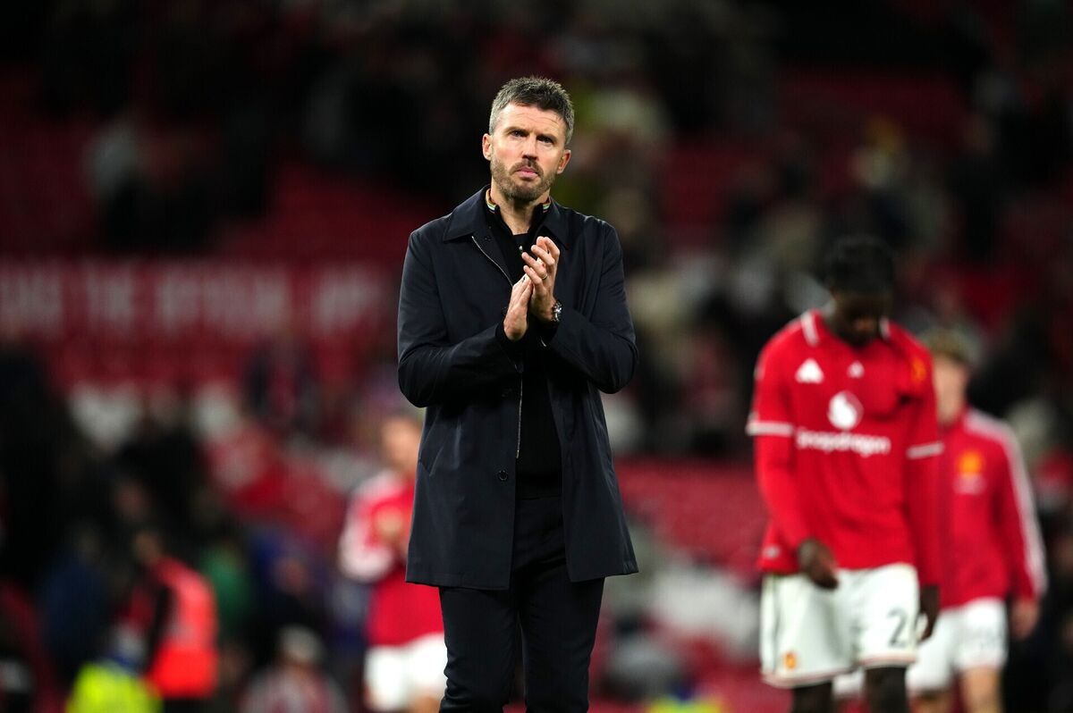 Manchester United manager Michael Carrick is under pressure. Pic: Martin Rickett/PA Wire Manchester United manager Michael Carrick is under pressure. Pic: Martin Rickett/PA Wire