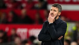 <p>CONCERN: Manchester United manager Michael Carrick reacts as United slump to a 3-2 defeat at the hands of Brighton. Pic: Martin Rickett/PA Wire</p> <p>CONCERN: Manchester United manager Michael Carrick reacts as United slump to a 3-2 defeat at the hands of Brighton. Pic: Martin Rickett/PA Wire</p>