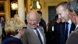 <p>The King met agricultural industry leaders during an event at Dumfries House (Jonathan Brady/PA)</p> <p>The King met agricultural industry leaders during an event at Dumfries House (Jonathan Brady/PA)</p>