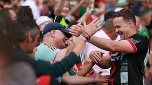 <p>BACK FOR MORE: Mayo's manager Andy Moran celebrates. Pic: James Crombie/Inpho</p> <p>BACK FOR MORE: Mayo's manager Andy Moran celebrates. Pic: James Crombie/Inpho</p>