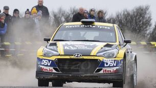 <p>Monaghan's Josh Moffett will continue to use his Hyundai i20 Rally5 in the Irish Forest Rally Championship series. Picture: Martin Walsh. </p>