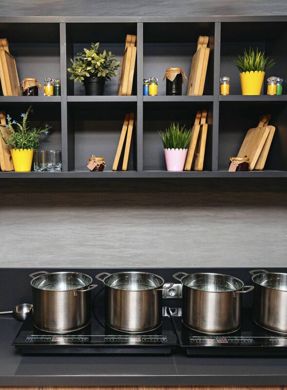 Open shelving keeps everything within sight and within easy reach. Picture: Alamy/PA Open shelving keeps everything within sight and within easy reach. Picture: Alamy/PA