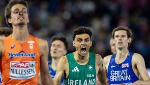 <p>FRONT RUNNER: Ireland’s Andrew Coscoran crosses the line to win a bronze medal last month at the European Championships. Picture: INPHO/Morgan Treacy</p> <p>FRONT RUNNER: Ireland’s Andrew Coscoran crosses the line to win a bronze medal last month at the European Championships. Picture: INPHO/Morgan Treacy</p>