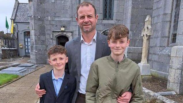 Craig Coady with his sons Paudie and Rory. Rory died from Friedreich's ataxia last year. Craig said 'people are getting anxious' about the timeline for their treatment.