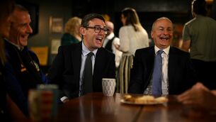 <p>Taoiseach Micheál Martin and British prime minister Andy Burnham meet members of the local community during a visit to the Brian Boru Irish Club. Picture: Oli Scarff/PA</p> <p>Taoiseach Micheál Martin and British prime minister Andy Burnham meet members of the local community during a visit to the Brian Boru Irish Club. Picture: Oli Scarff/PA</p>