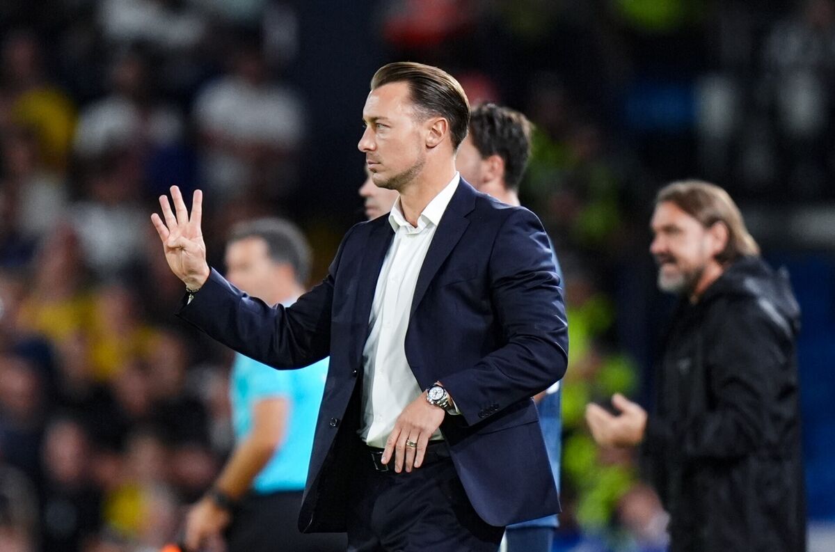 Newcastle United manager Matthias Jaissle on the touchline during the Premier League match at Elland Road against Leeds. Pic: Annabel Lee-Ellis/PA
