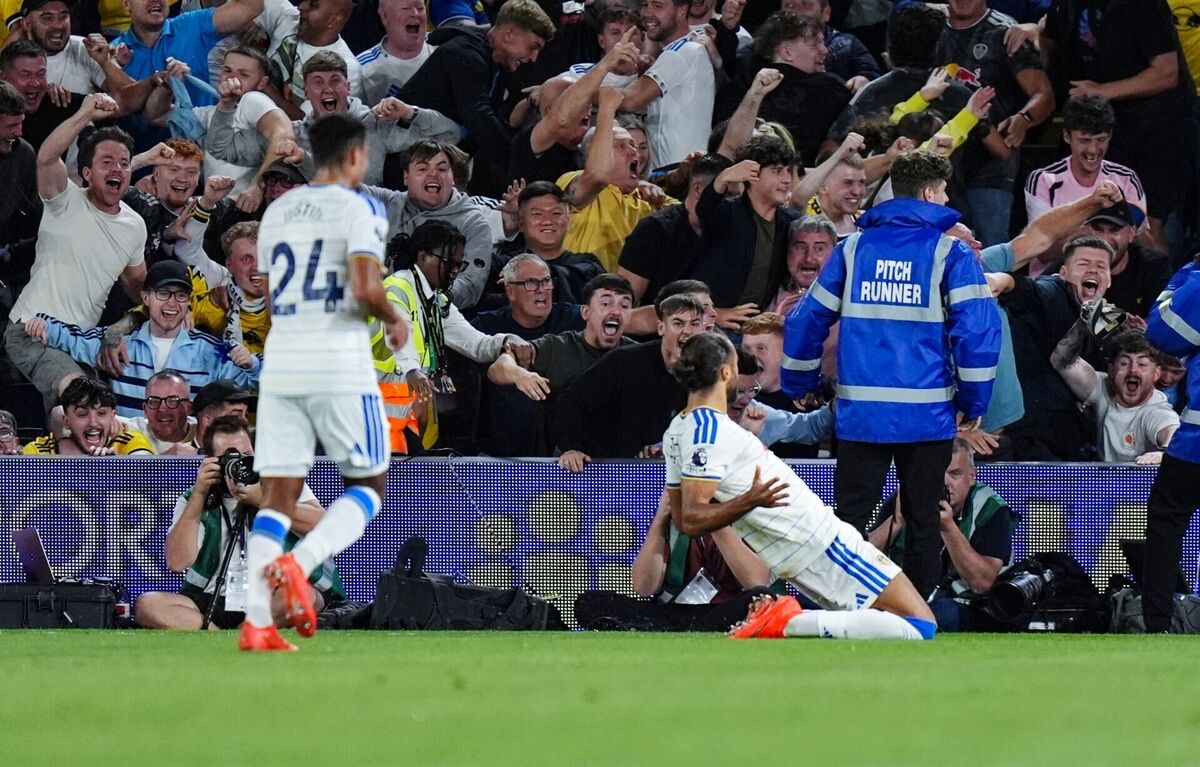 Leeds United's Dominic Calvert-Lewin can become the first Leeds player to score in six consecutive home games since 1932. Pic: Annabel Lee-Ellis/PA