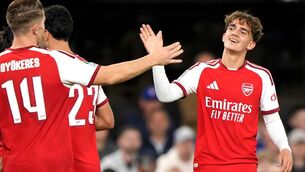 <p>Arsenal's Max Dowman, whose rise to superstardom can be derailed by only "Max himself", former Arsenal captain David O'Leary has claimed. Pic: Joe Giddens/PA</p>