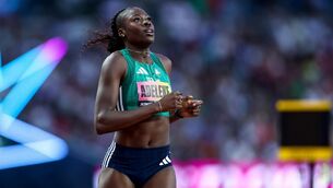 <p>Ireland’s Rhasidat Adeleke finishes fourth in the 200m race. Pic: Inpho</p> <p>Ireland’s Rhasidat Adeleke finishes fourth in the 200m race. Pic: Inpho</p>
