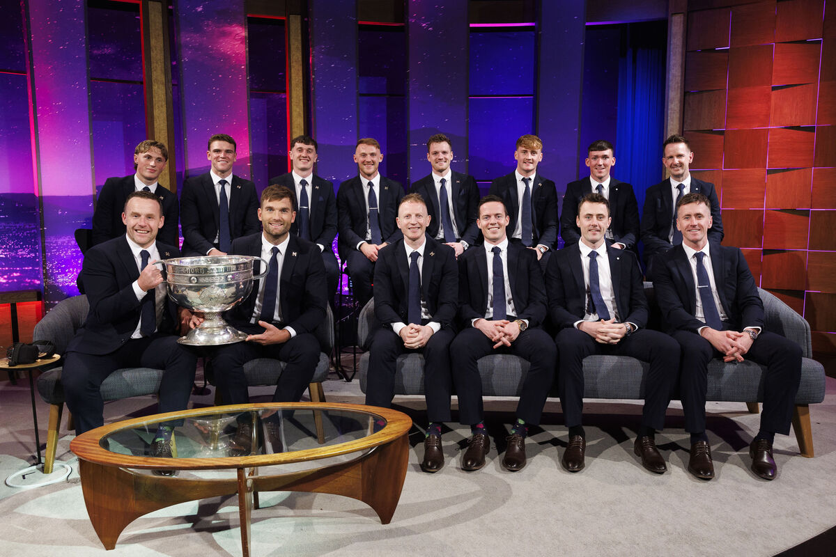 Members of the Mayo Team pictured on the Late Late Show. Picture Andres Poveda
