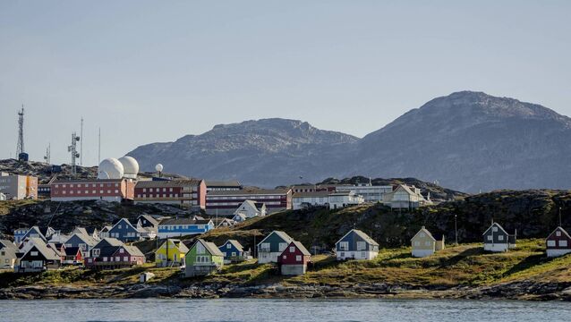 <p>Houses and other buildings in Nuuk, Greenland. Picture: Mads Claus Rasmussen via Getty Images</p>