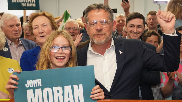 <p>John Moran is elected at Limerick Racecourse in Limerick’s mayoral election in which citizens voted to directly elect their own mayor for the first time in the history of the State in 2024. File picture: Niall Carson/PA</p>