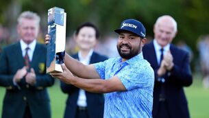 <p>JJ Spaun is just the third American to win the BMW PGA Championship along with Arnold Palmer and Billy Horschel. Pic: Adam Davy/PA Wire.</p> <p>JJ Spaun is just the third American to win the BMW PGA Championship along with Arnold Palmer and Billy Horschel. Pic: Adam Davy/PA Wire.</p>