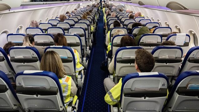 <p>A 2025 picture of gardaí preparing to escort deportees during Operation Trench, when the Irish Examiner's Cormac O'Keeffe and Chani Anderson were given exclusive access to a deportation flight to see how the system works. Picture: Chani Anderson</p>