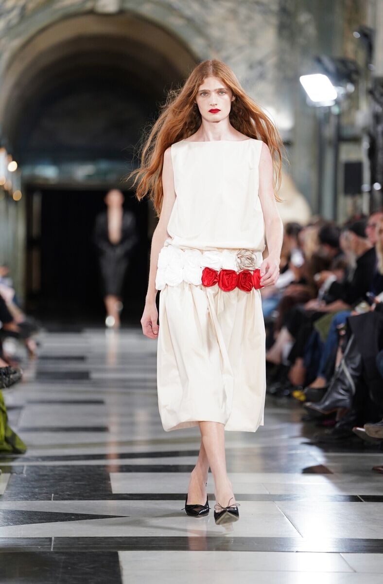 Models on the catwalk at the Simone Rocha show during London Fashion Week. Picture: Ian West/PA Models on the catwalk at the Simone Rocha show during London Fashion Week. Picture: Ian West/PA
