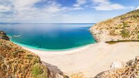 The beach Kallianos in Evia, Greece