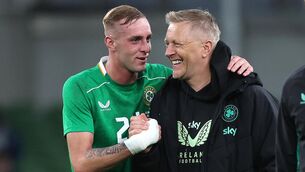 <p>Ireland manager Heimir Hallgrimsson and Killian Phillips. Pic ©INPHO/Bryan Keane</p> <p>Ireland manager Heimir Hallgrimsson and Killian Phillips. Pic ©INPHO/Bryan Keane</p>