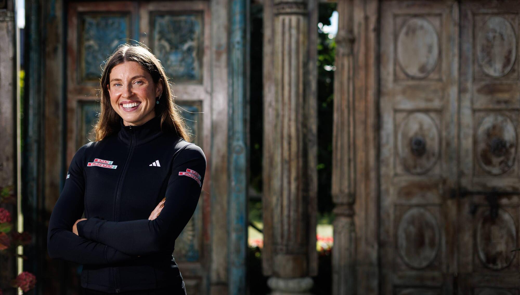 Team Ireland ambassador and multi-event athlete Kate O'Connor, pictured today at Lawlor’s Hotel in Naas for the SPAR and EUROSPAR Community Fund presentation lunch. The nationwide fund is awarding over €60,000 in vital funding to 30 grassroots sports clubs across Ireland as part of SPAR and EUROSPAR’s official sponsorship of Team Ireland, in partnership with the Olympic Federation of Ireland and Paralympics Ireland. Pic: INPHO/Ben Brady