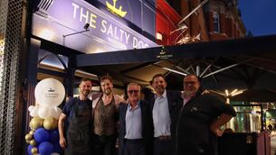 <p>At the opening of The Salty Dog Cork were JP Morgan – Head Chef Todd Ryan – Restaurant Manager Pearse Flynn – Shareholder Oliver Falter – Managing Director Frédéric Desormeaux – Executive Chef. </p> <p>At the opening of The Salty Dog Cork were JP Morgan – Head Chef Todd Ryan – Restaurant Manager Pearse Flynn – Shareholder Oliver Falter – Managing Director Frédéric Desormeaux – Executive Chef. </p>