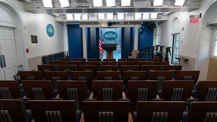 The James Brady Press Briefing Room at the White House in Washington (Jose Luis Magana/AP) The James Brady Press Briefing Room at the White House in Washington (Jose Luis Magana/AP)