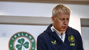 <p>During a press conference last week, Ireland head coach Heimir Hallgrimsson said: 'We are not playing with genocide, we are playing against genocide'. Pic: Ben McShane/Sportsfile</p> <p>During a press conference last week, Ireland head coach Heimir Hallgrimsson said: 'We are not playing with genocide, we are playing against genocide'. Pic: Ben McShane/Sportsfile</p>