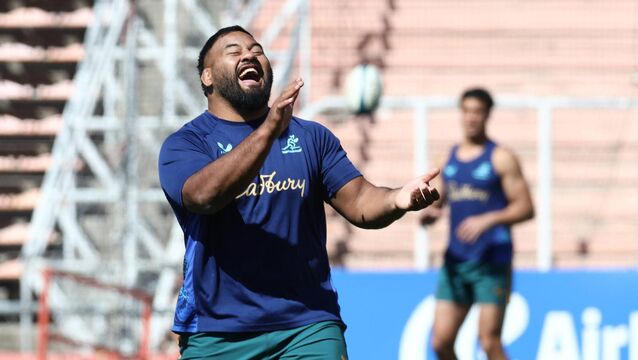 <p>CHALLENGE: Australia's Taniela Tupou says the Springboks will offer a reliable indicator of where the Wallaby recovery is at. Pic: Alejandro Pagni/Getty Images</p>