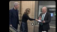 AIB chief Colin Hunt, Patrick Kielty, and Claire Byrne images used in online scam ads