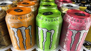 <p>A 500ml can of Monster Original contains around 14 teaspoons of sugar (55g), with two shots of espresso. Picture: Stock image</p>
