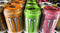 Sugar free Monster Energy drinks.