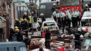 <p>The scene in Omagh town centre following the bombing in 1998. Photo: Paul McErlane/PA</p> <p>The scene in Omagh town centre following the bombing in 1998. Photo: Paul McErlane/PA</p>