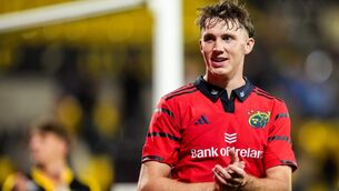 <p>Tom Wood of Munster after the pre-season match match at La Rochelle. Pic: Emilian Baldow/Sportsfile</p> <p>Tom Wood of Munster after the pre-season match match at La Rochelle. Pic: Emilian Baldow/Sportsfile</p>
